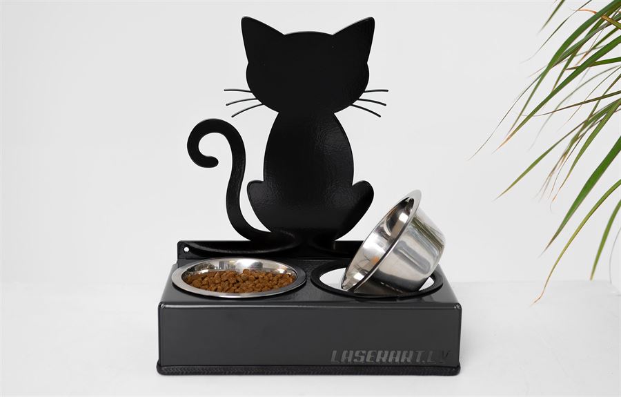 2-Bowl Cat Feeder. Basic design (101)